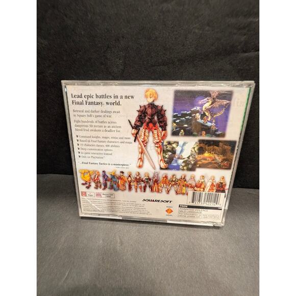 Final Fantasy Tactics Greatest Hits PlayStation Video Game Strategy RPG - Picture 3 of 3
